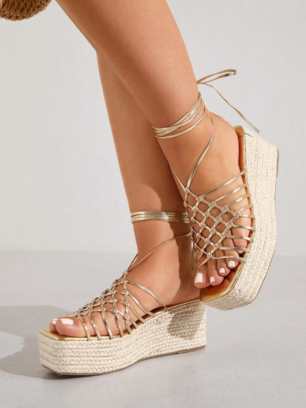 Gold Bohemian Women's Sandals Vacation Party Chic Disco Night Out
